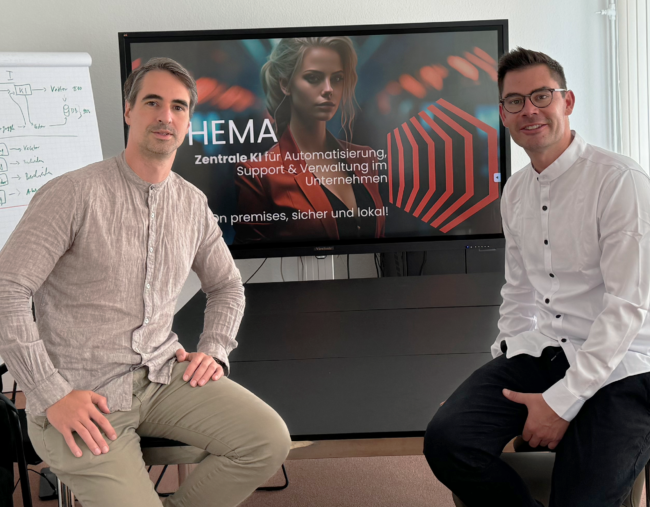 AI UI: Gruender Martin Schiele, CEO und Co-Founder Hendrik Fischer